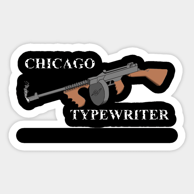 Chicago Typewriter Sticker by Limb Store